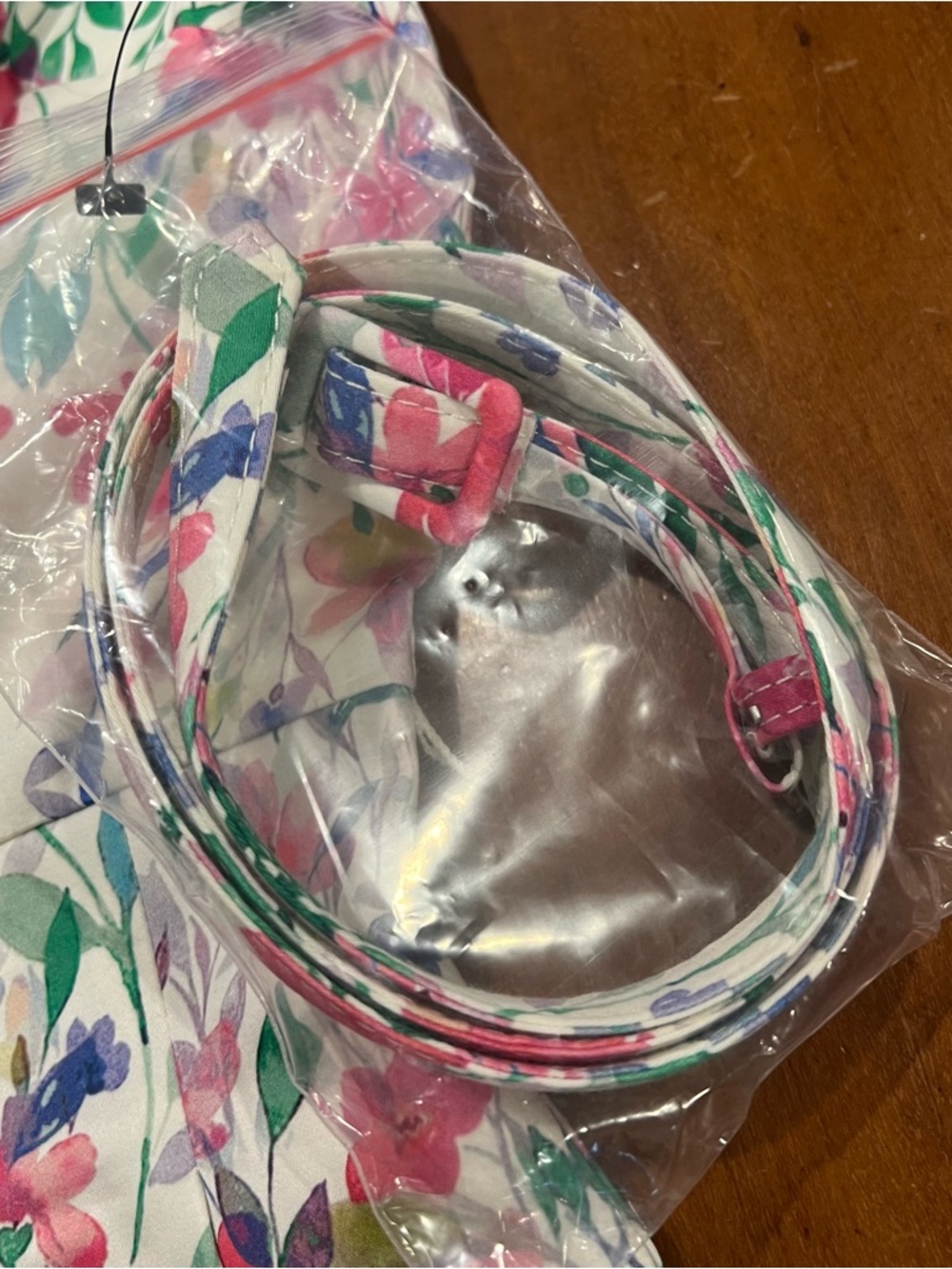 NWT Talbots Petites Garden Floral Belted Fit and Flare Dress 8P Sleeveless - Picture 11 of 16